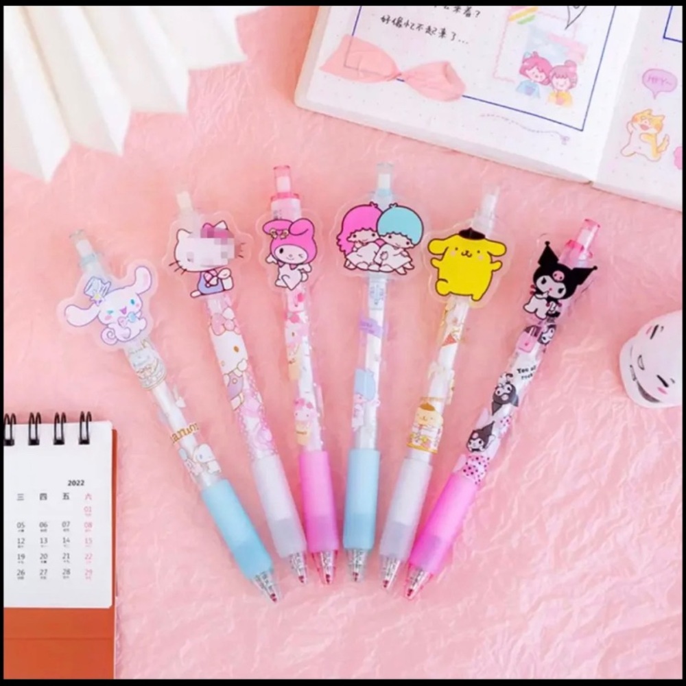 Sanrio pen set, 6pcs
